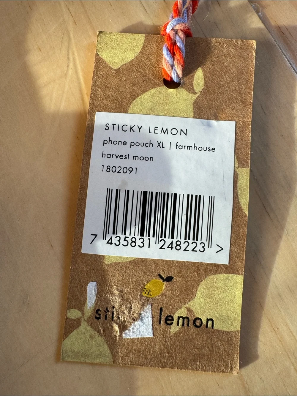NEW Sticky Lemon XL Phone Pouch in Farmhouse Harvest Moon